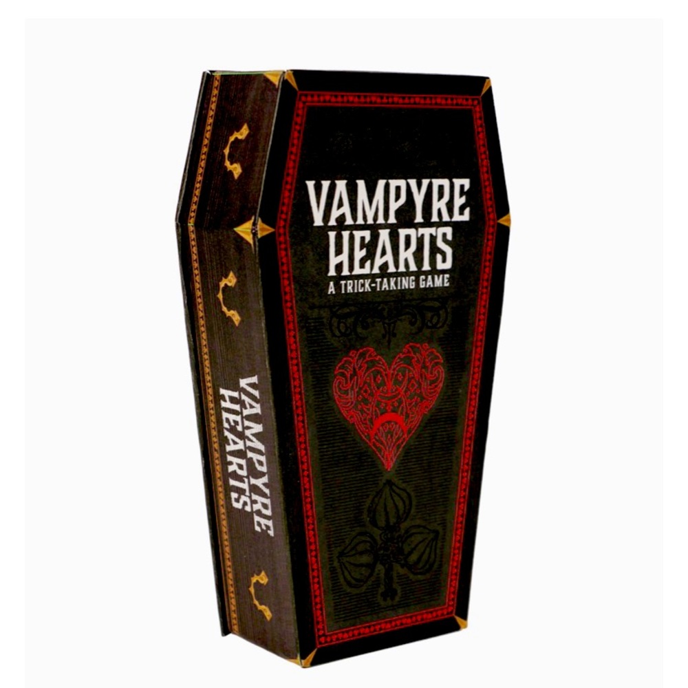 Vampyre Hearts Trick Taking Card Game Coffin Box Halloween Gothic Spooky NWT